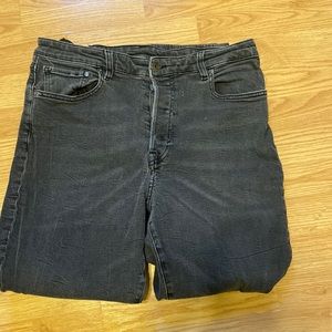 H&M black denim Mom jeans size 14